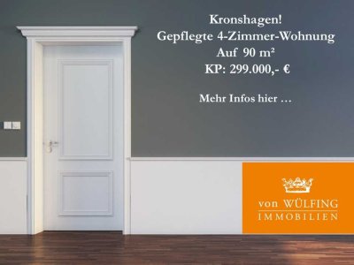 Kronshagen! Gepflegte 4-Zimmer-Eigentumswohnung auf 90 m²