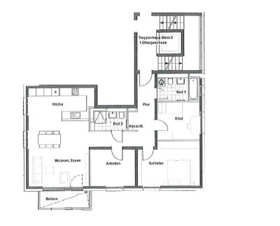 Neuwertige 4-Zimmer-Wohnung mit Balkon und EBK in 52074, Aachen