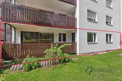 Stilvolle 3-Zimmer-Erdgeschosswohnung mit Balkon und Tiefgaragenstellplatz in Ebersberg