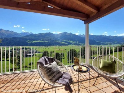 WEITBLICK W3: 3-Zimmer Wohntraum in Sonnenhanglage mit unverbautem Panoramablick und Privatgarten