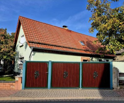 Einfamilienwohnhaus mit schönem Grundstück, Garage und Nebengelass in Muldestausee