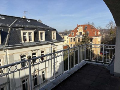 Erstbezug nach Sanierung: freundliche 2-Zimmer-Wohnung mit Dachterrasse in Dresden-Striesen