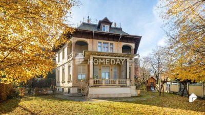 Hochwertige Maisonettewohnung in Gründerzeitvilla mit 2 Loggien, Stellplätzen und Top-Lage