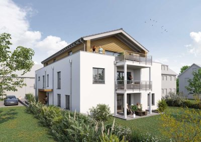 Große 4,5-Zimmer-Wohnung im 1.OG mit überdachtem Balkon und schönem Ausblick