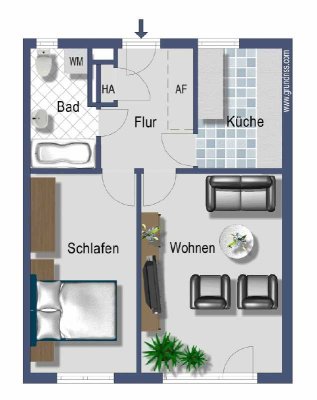 ++ bezugsfreie, tolle Wohnung mit Terrasse und kleinem Garten ++