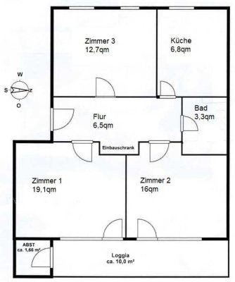 Großzügige 3-Zimmer-Penthouse-Wohnung mit Einbauküche in München Fürstenried