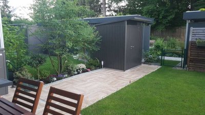 Luxuriöse, ruhige 2-Zimmer-Terrassenwohnung mit eigenem Garten nähe Westpark