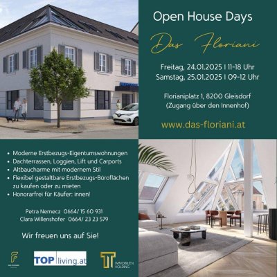 Gleisdorf: Exklusive Erstbezugswohnungen in der charmanten Innenstadt! Honorarfrei für Käufer: innen! OPEN HOUSE DAYS!