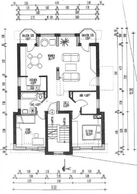 Erstbezug nach Sanierung mit Balkon: Geschmackvolle 3-Zimmer-Wohnung mit geh. Innenausstattung