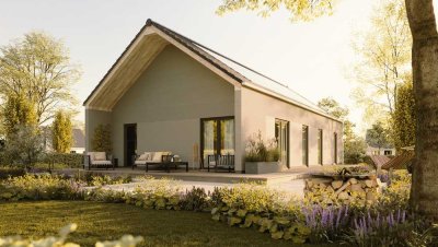 Bungalow mit Terrassenüberdachung, Preis inkl. Grundstück, massiv, A+