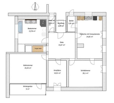 Großzügige 3-Zimmer-Erdgeschoß-Wohnung in Deggendorf