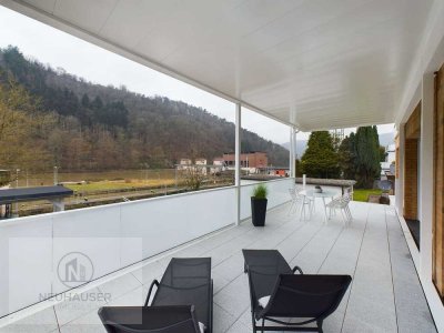 Loftcharakter mit großem Balkon und Neckarblick