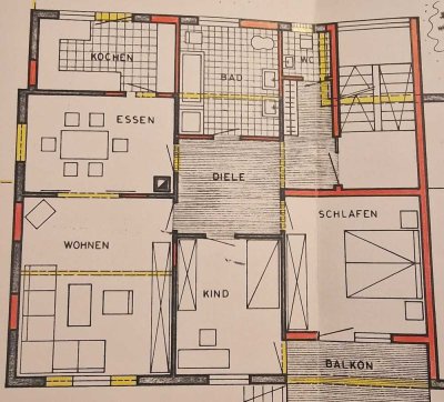 Schöne 4-Zimmer-Wohnung mit Balkon in Eisingen