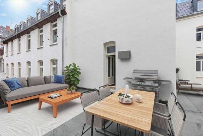 A+ City-Altbau mit Dachterrasse - energetisch saniert