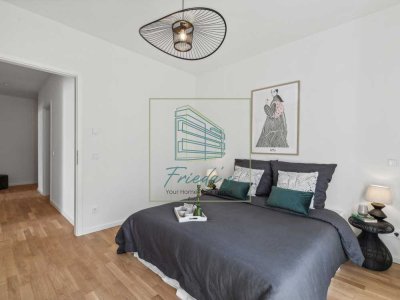 Elegantes Neubauapartment: 3-Zimmer-Wohnung in Friedenau mit Balkon  und Einbauküche