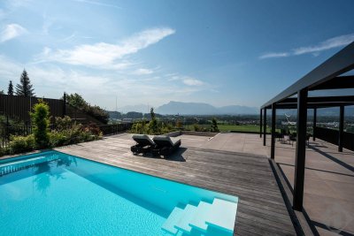 Luxuriöses Penthouse mit Terrasse der Superlative vor den Toren der Stadt Salzburg