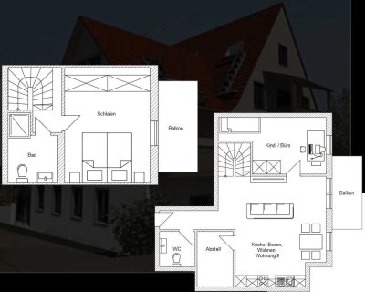 Erstbezug 3,5-Raum Maisonette-Wohnung mit gehobener Innenausstattung und EBK in Eckenweiler