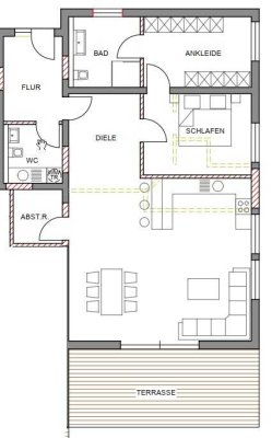 Traumhafte Erdgeschosswohnung mit Terrasse und EBK in Simmern/Hunsrück