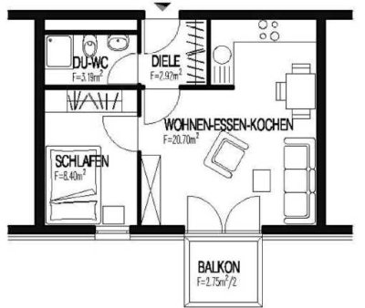 Hochwertige 2-Zimmer-Wohnung in Europa Allee