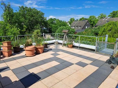 Fantastische Doppelhaushälfte mit viel Platz, Dachterrasse und Zaubergarten in Hervest-Dorsten