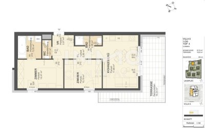 KREMSER WOHNDOMIZIL3Zi- 58qm- Terrassen-Eigentum, 2Bäder, Lift, Tiefgarage, in beliebter Grünruhelage