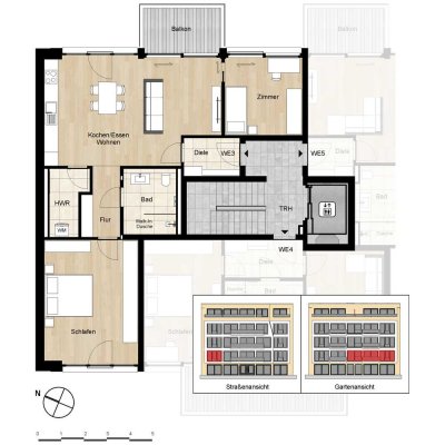 3-Zimmer-Neubauwohnung im 1. OG (WE 3)