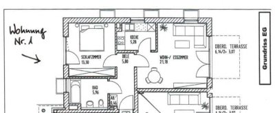 2-Zimmer-EG-Wohnung teilmöbliert mit Garten in Trudering