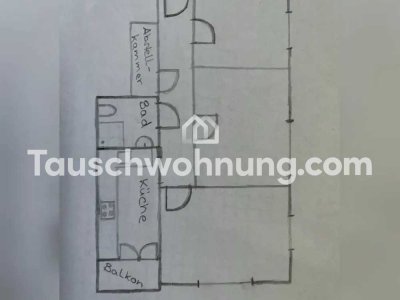 Tauschwohnung: zentrale 3Zi. mit Balkon