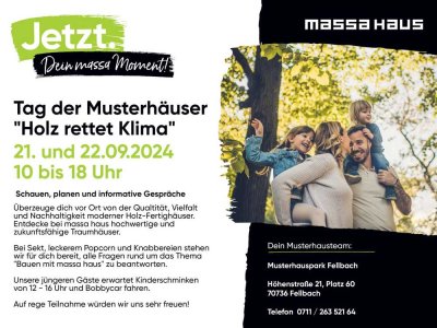 !! Tag der Musterhäuser !! Sa. 21.09 und So. 22.09 - von 11 bis 18 Uhr !! Es wartet einiges auf Sie