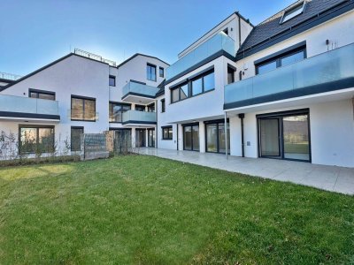 Erstbezug in den Weinbergen mit rund 180 m² Terrasse/Garten nähe AIS