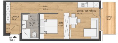 Neubau: Attraktive 2-Zimmerwohnung im Zentrum von Birgitz! TOP 4