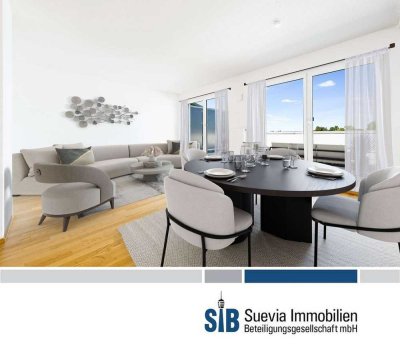 Moderne und lichtdurchflutete 3,5 Zimmer-Penthouse-Wohnung mit Terrasse in Filderstadt-Bernhausen