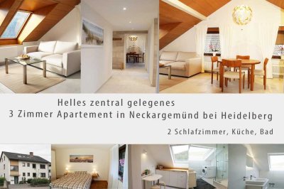 Helles, möbliertes und zentral gelegenes 3 Zimmer Apartment