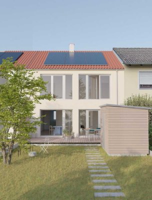 Neubau RMH in Lappersdorf, in bester Wohnlage, Holzständerbauweise, Konzept Weitblick:
