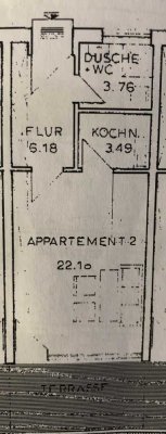 Gepflegte 1-Zimmer-Terrassenwohnung,  mit Einbauküche in Deggendorf