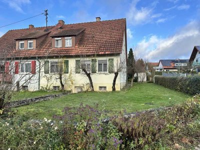 Sanierungsbedürftiges Einfamilienhaus (DHH) in schöner Lage von Wolpertshausen