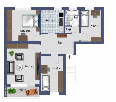 Top Lage! Schöne 4 Z. Wohnung in Essen Süd