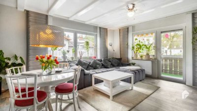 Stilvolle, vollst. renovierte 3-Zimmer-Wohnung mit geh. Innenausstattung mit Balkon und EBK