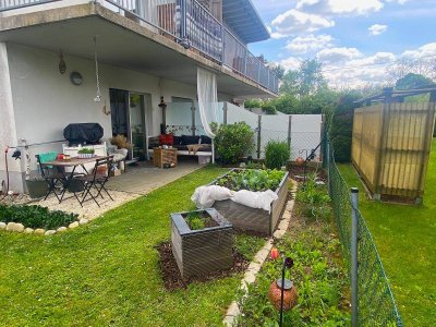 Schöne Gartenwohnung barrierefrei in ruhiger, sonniger Lage in Wetzelsdorf!