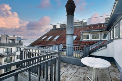 Fit ins neue Jahr: Möblierte Wohnung mit Terrasse im Dachgeschoß (ohne Lift)