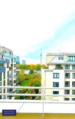 Alte Donau - Top attraktives, sonniges Terrassenappartement mit Blick auf Alte Donau!