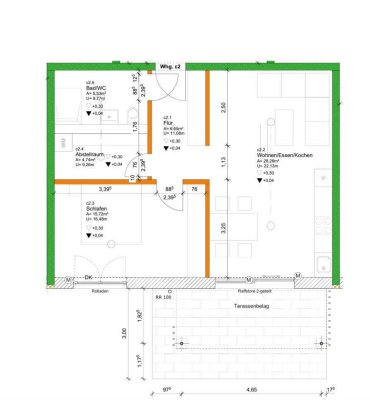 Attraktive 2-Raum-Wohnung mit EBK, PKW-Stellplatz und eigenem Garten in Wertach