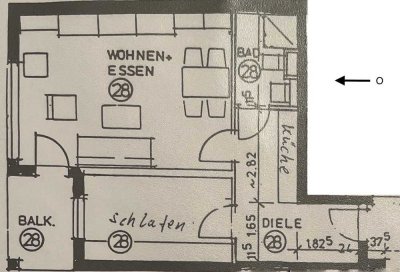 Attraktive 2-Zimmer-Wohnung mit EBK und Balkon in Wachenheim (Altersgerecht)