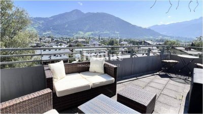 Modernes Penthouse in Schüttdorf: 100 m², große Terrasse, 180° Berg &amp; Seeblick, ruhig doch zentral!