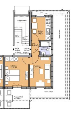 Nachhaltig Wohnen: Energieeffiziente Neubauwohnung mit Garage in ruhiger Lage