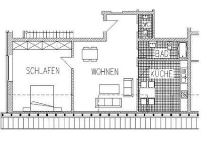 Preiswerte 2-Zimmer-Wohnung in Wesel