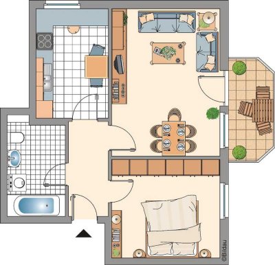 Demnächst frei! 2-Zimmer-Wohnung in Velbert Langenberg