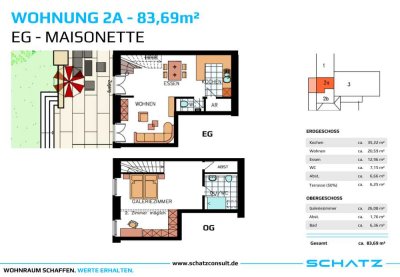 �️Sanierte denkmalgeschützte Maisonettewohnung mit Gartenanteil I � Wohnen im Naturpark I Nr. 2a