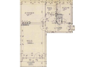 2-Zimmer-Wohnung mit Loggia, Top 22