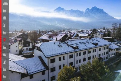 Energieeffizientes Wohnen im Garmischer Bergpanorama! Neuwertige 3-Zimmer-Wohnung mit Südgarten